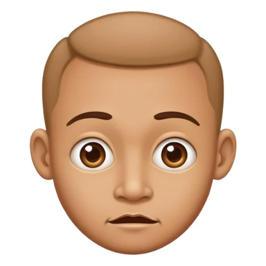 Funny caricature style cartoon, big head and small body sticker