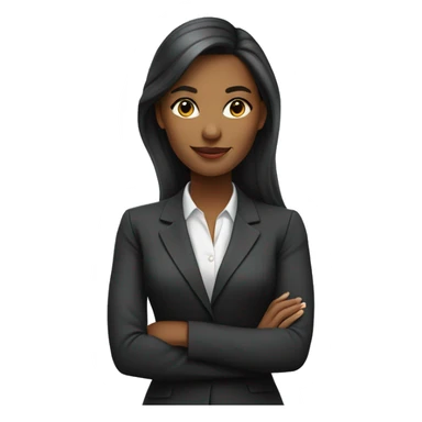 a young, elegant woman in a sophisticated business setting. 
  sticker