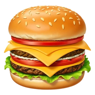 burger and chips sticker
