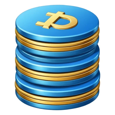 blue coins credit package sticker