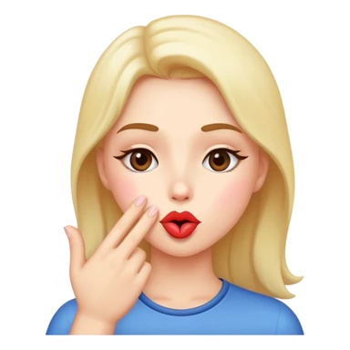 Blowing a kiss (standard emoji) sticker