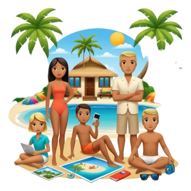 An extremely detailed lifestyle vision board collage for the year 2026. sticker