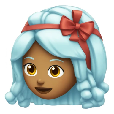 ice spice with a bow on her head sticker