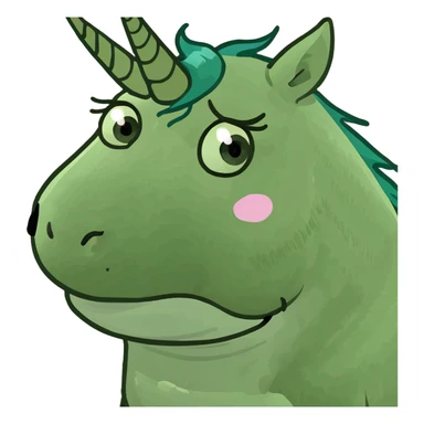 unicorn crying sticker