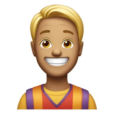 Birthday with laughter emoji sticker