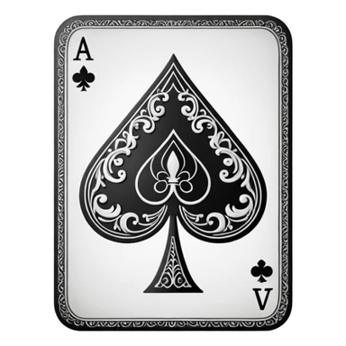 Ace of Spades for stage magic sticker