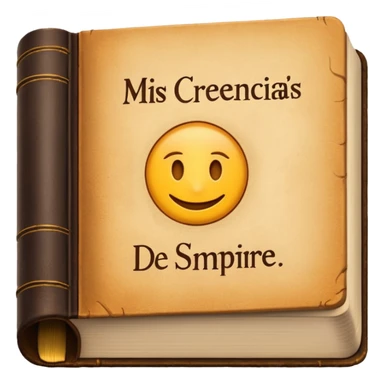 a book with the name "mis creencias de siempre" sticker