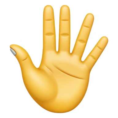 A 3D emoji in iOS emoji aesthetic style of a hand making a trigger-like gesture, with the index finger extended forward and the thumb raised upward, other fingers folded, clean white background, glossy and smooth Apple-style design

 sticker