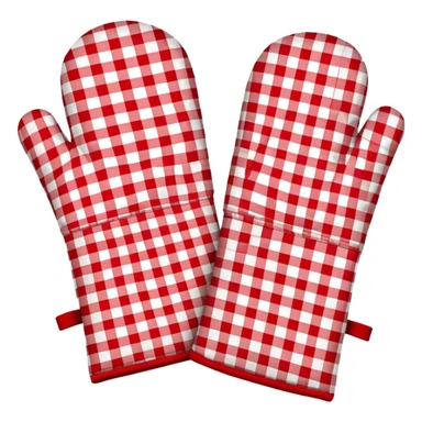 gingham oven mitts sticker