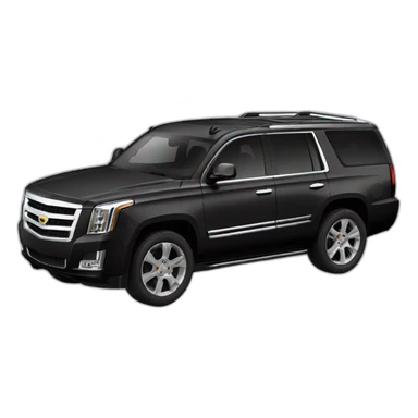 Camioneta Escalade negra sticker
