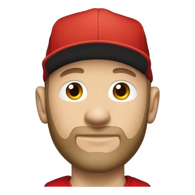 Fred durst in red from 1999 with a red backwards newera fitted sticker