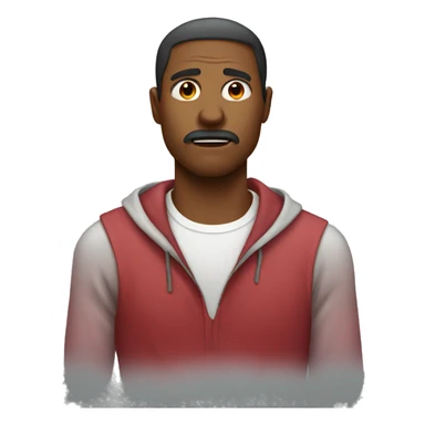 man with nosebleed sticker