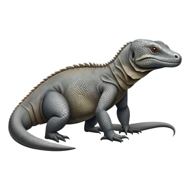 komodo dragon grey sticker