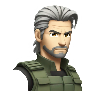 Solid snake fro metaal gear solid 5 sticker