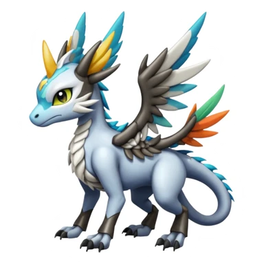 Meloetta-MLP-Wargreymon-Dutch-Angel-Dragon-Silvally-Kyurem-Trico-Pokémon-Digimon-Fakémon-fusion-hybrid-creature sticker