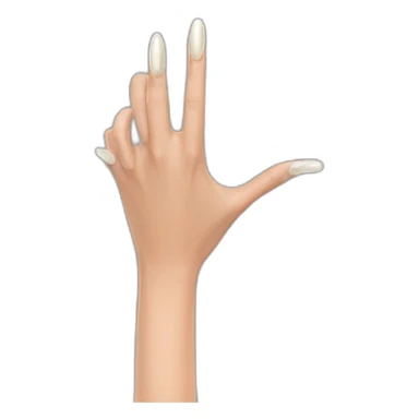 Long fingernail sticker