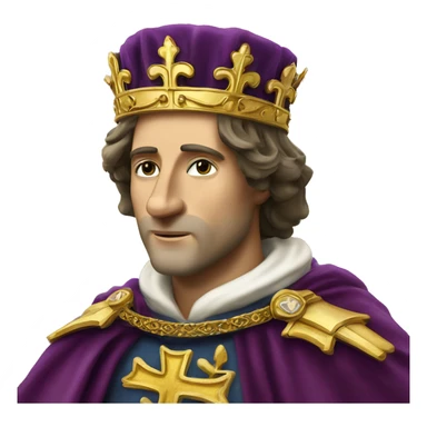 Louis IX French King he is a holly man of Catholic Church  sticker