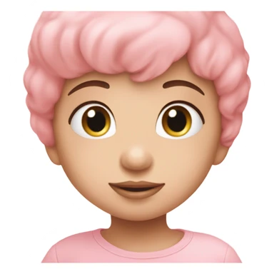 A baby pink heart ￼ sticker