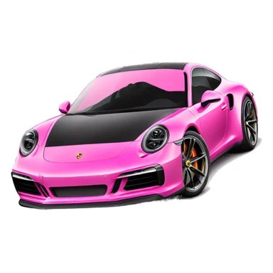 New Porsche 911 pink sticker