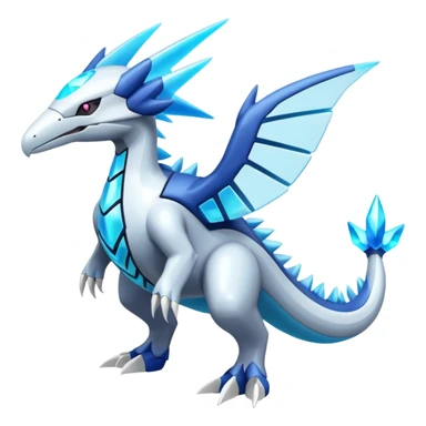 Futuristic Glowing Shiny Neon Pastel Helioptile-Diancie-Kyurem-Dialga-Latios-Miraidon-Pokémon, full body sticker