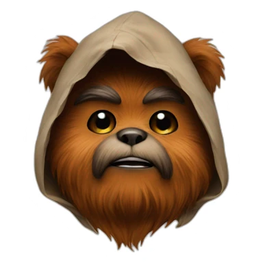 Ewok kiss sticker