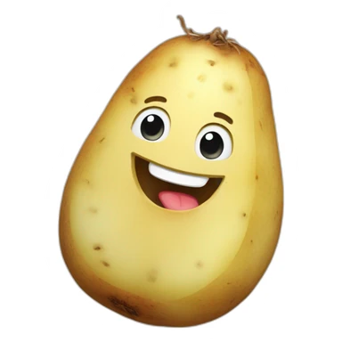 Happy potato sticker