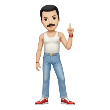 freddie mercury full body sticker