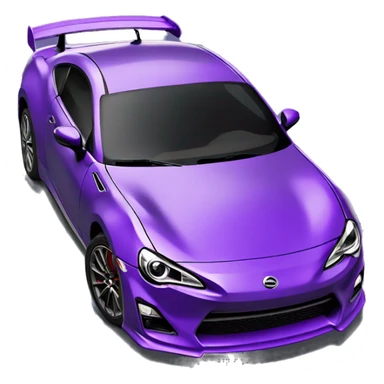 purple gt86 with a spoiler  sticker