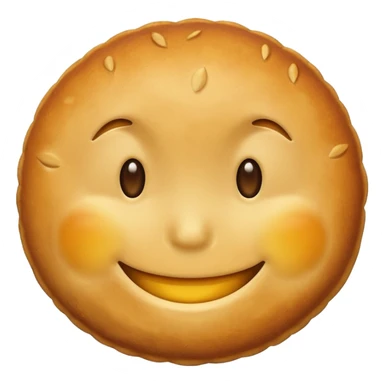 baked smiley sticker