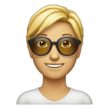 Chausette avec des lunettes de soleil sticker