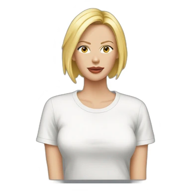 charlize theron wearing t-shirt sticker