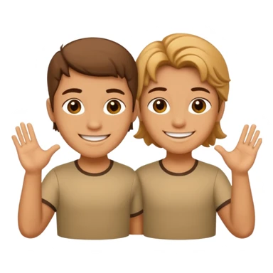 Grok saying hi to Gemini sticker