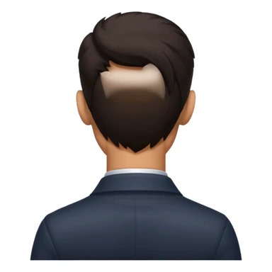 man facing away sticker