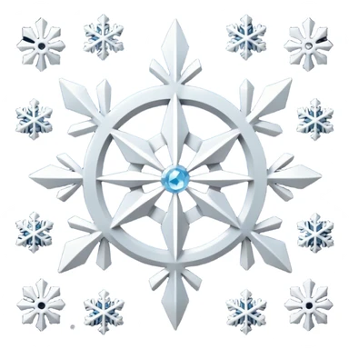 StarTrek logo with a snowflake behind it sticker