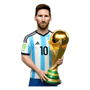 messi y la copa del mundo sticker