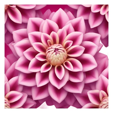 Pink dahlia flower  sticker