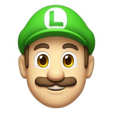 Luigi on Mario sticker