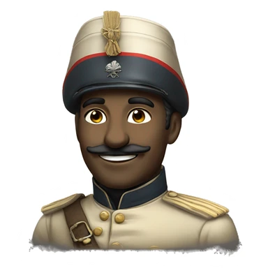 smiling French soldier in the Crimean War sticker