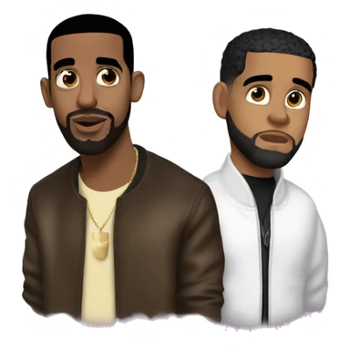 Diddy and drake  sticker