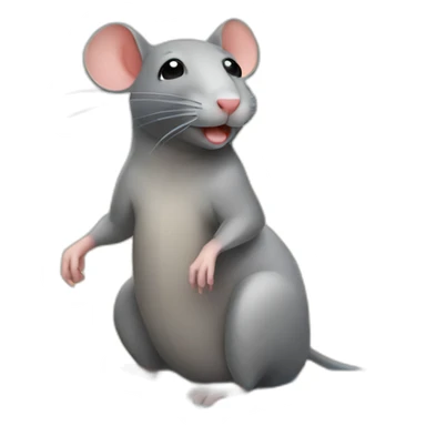 rat at beach sunbathing sticker