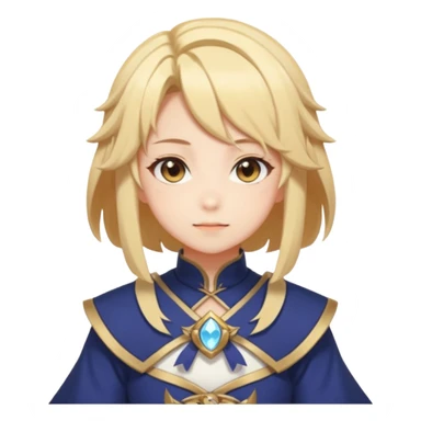 Cute Lumine from Genshin Impact in Photorealistic Hoyoverse Anime Style  sticker