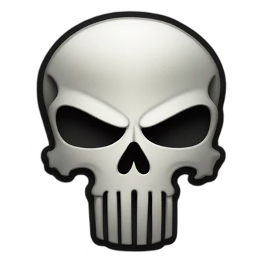 Punisher skull sticker