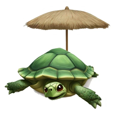 Tortuga en la playa sticker