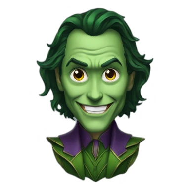 loki as the joker sticker