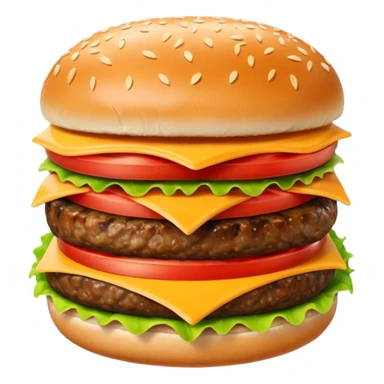 hamburguesa contenta con ojos sticker