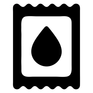 A sauce in a fast food packaging sticker