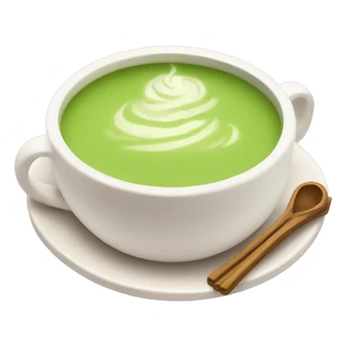 Cozy cup of matcha latte sticker