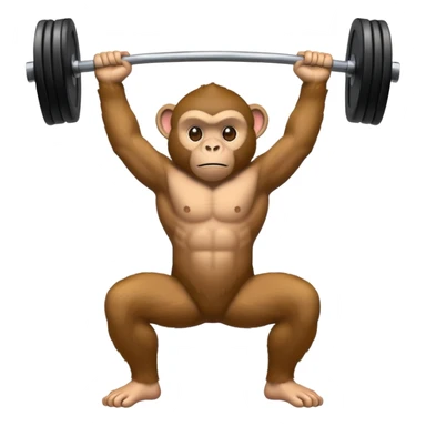 Monkeys in gym sticker