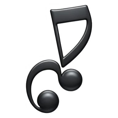 black simple music note re sticker