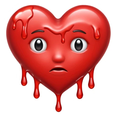 A melting heartbreak sticker